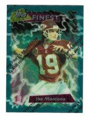 Joe Montana [Refractor w/ Coating] Football Cards 1995 Topps Finest Prices