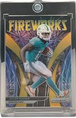 Jaylen Waddle [Gold Prizm] #F-5 Football Cards 2021 Panini Prizm Fireworks Prices