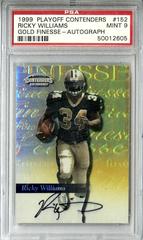 Ricky Williams [Autograph Finesse Gold] #152 Football Cards 1999 Playoff Contenders Prices