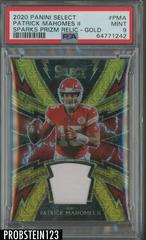 Patrick Mahomes II [Sparks Gold Prizm] Football Cards 2020 Panini Select Sparks Prices