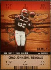Chad Johnson Football Cards 2003 Fleer Authentix Prices