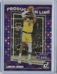 LeBron James [Diamond] #1 Basketball Cards 2022 Panini Donruss Production Line Prices