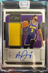Anthony Davis Basketball Cards 2021 Panini One and One Jersey Autographs Prices