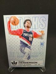 Scoot Henderson [Violet] #21 Basketball Cards 2023 Panini Court Kings Works in Progress Prices