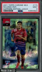 Ricardo Pepi [Aqua] #174 Soccer Cards 2021 Topps Chrome MLS Sapphire Prices