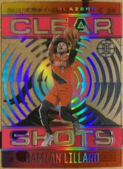 Damian Lillard [Pink] Basketball Cards 2020 Panini Illusions Clear Shots Prices