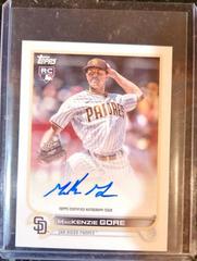 MacKenzie Gore Baseball Cards 2022 Topps Mini Autographs Prices