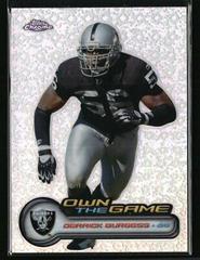 Derrick Burgess [Refractor] Football Cards 2006 Topps Chrome Own the Game Prices