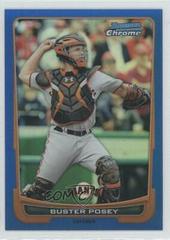 Buster Posey [Blue Refractor] #3 Baseball Cards 2012 Bowman Chrome Prices