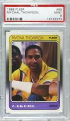 Mychal Thompson #69 Basketball Cards 1988 Fleer Prices