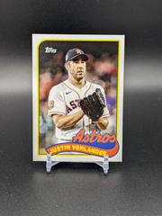 Max Scherzer, Justin Verlander #89DH-16 Baseball Cards 2023 Topps Archives 1989 Doubleheaders Prices