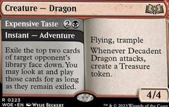 Decadent Dragon // Expensive Taste #223 Magic Wilds of Eldraine Prices
