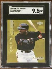 Barry Bonds [Triple] Baseball Cards 1999 Upper Deck Black Diamond Prices