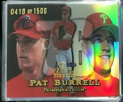 Pat Burrell [Row 1] Baseball Cards 1999 Flair Showcase Prices