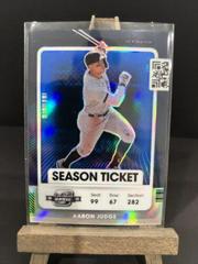 Aaron Judge [Optic Blue] #59 Baseball Cards 2021 Panini Contenders Prices
