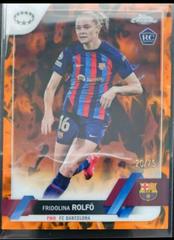 Fridolina Rolfo [Inferno] #39 Soccer Cards 2022 Topps Chrome UEFA Women's Champions League Prices