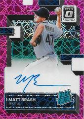 Matt Brash [Pink Velocity] Baseball Cards 2022 Panini Donruss Optic Rated Rookie Signatures Prices