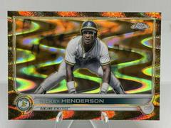 Rickey Henderson [RayWave Gold] #38 Baseball Cards 2022 Topps Gilded Collection Prices