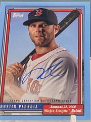 Dustin Pedroia [Blue] #72DB-DP Baseball Cards 2022 Topps Archives 1992 MLB Debut Autographs Prices