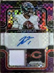 Justin Fields [Purple Power] #RPA-JF Football Cards 2021 Panini Prizm Rookie Patch Autographs Prices