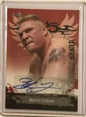 Brock Lesnar [Red] #AU-BL1 Ufc Cards 2010 Leaf MMA Autographs Prices