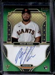 Heliot Ramos [Emerald] Baseball Cards 2022 Topps Triple Threads Rookie Autographs Prices