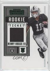 Henry Ruggs III Football Cards 2020 Panini Contenders Rookie Ticket Swatches Prices