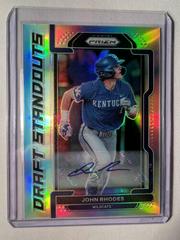 John Rhodes #DS-JR Baseball Cards 2021 Panini Prizm Draft Picks Standouts Prices