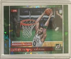 Jayson Tatum [Green Ice] #11 Basketball Cards 2021 Panini Donruss Franchise Features Prices