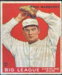 Fred Marberry Baseball Cards 1933 Goudey Prices