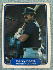 Barry Foote #34 Baseball Cards 1982 Fleer Prices