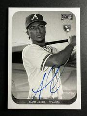 Ozzie Albies [Autograph Black & White] #AS-OA Baseball Cards 2018 Topps Archives Snapshots Prices
