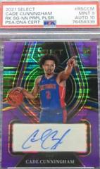 Cade Cunningham [Purple Pulsar] #RS-CCM Basketball Cards 2021 Panini Select Rookie Signatures Prices