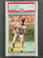 Fred McGriff #62 Baseball Cards 1994 Donruss Special Edition Gold Prices