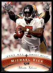 Michael Vick #7 Football Cards 2003 Upper Deck Sweet Spot Prices