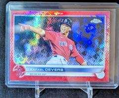 Rafael Devers [Red] #47 Baseball Cards 2022 Topps Chrome Logofractor Prices