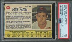 Bill Tuttle [Perforated Hand Cut] #88 Baseball Cards 1962 Post Canadian Prices