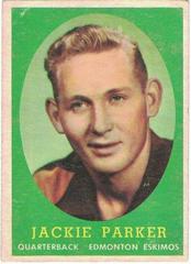 Jackie Parker Football Cards 1958 Topps CFL Prices
