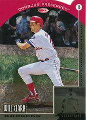 Will Clark Baseball Cards 1998 Donruss Preferred Prices