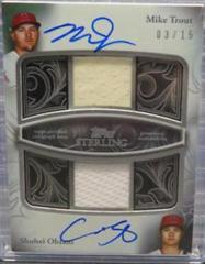 Shohei Ohtani / Mike Trout #SDAR-OW Baseball Cards 2024 Topps Sterling Dual Autograph Relic Prices