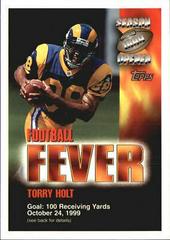 Torry Holt Football Cards 1999 Topps Season Opener Football Fever Prices