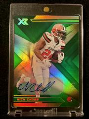 Nick Chubb [Autograph Green] #55 Football Cards 2019 Panini XR Prices