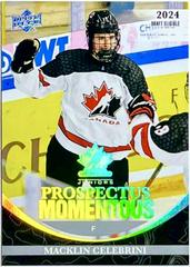 Macklin Celebrini #PM-8 Hockey Cards 2023 Upper Deck Team Canada Juniors Prospectus Momentous Prices