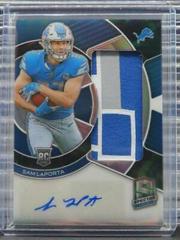 Sam LaPorta [Marble Neon] #18 Football Cards 2023 Panini Spectra Radiant Rookie Patch Signature Prices