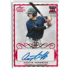Austin Hendrick [Red] #A-AH1 Baseball Cards 2020 Leaf Trinity Autographs Prices