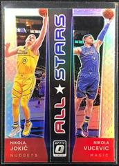 Nikola Jokic, Nikola Vucevic [Holo] #3 Basketball Cards 2021 Panini Donruss Optic All Stars Prices