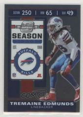 Tremaine Edmunds #5 Football Cards 2019 Panini Contenders Optic Prices