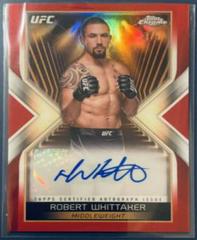 Robert Whittaker [Red Refractor] #MEA-RWH Ufc Cards 2024 Topps Chrome UFC Main Event Autograph Prices