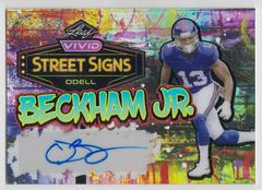 Odell Beckham Jr. #SS-OBJ Football Cards 2023 Leaf Vivid Autographs Street Signs Prices