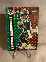 Russell Wilson [Green Mosaic] #TM-13 Football Cards 2021 Panini Mosaic Touchdown Masters Prices